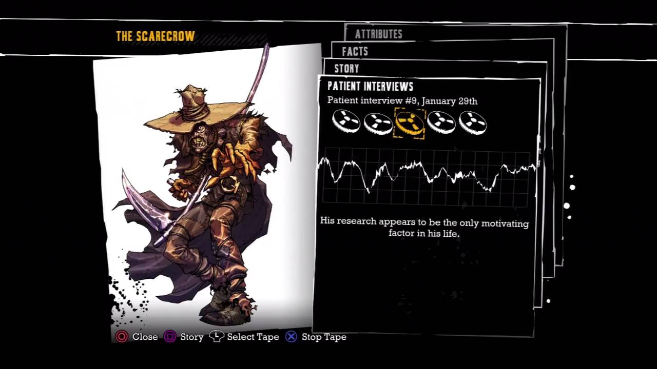 Batman: Arkham Asylum - Scarecrow Interview Tapes