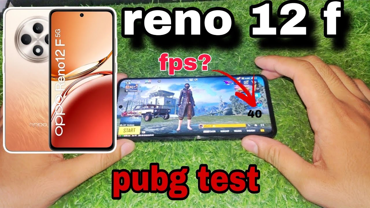 oppo reno 12f 🔥 pubg test after new update 2024 fps? heat? lag? way to game