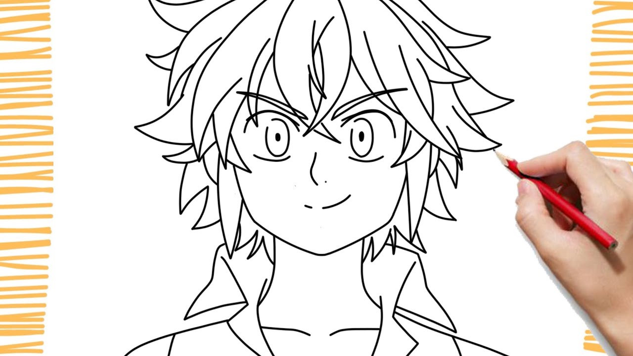 (PASSO A PASSO) Como desenhar o MELIODAS I Nanatsu no taizai