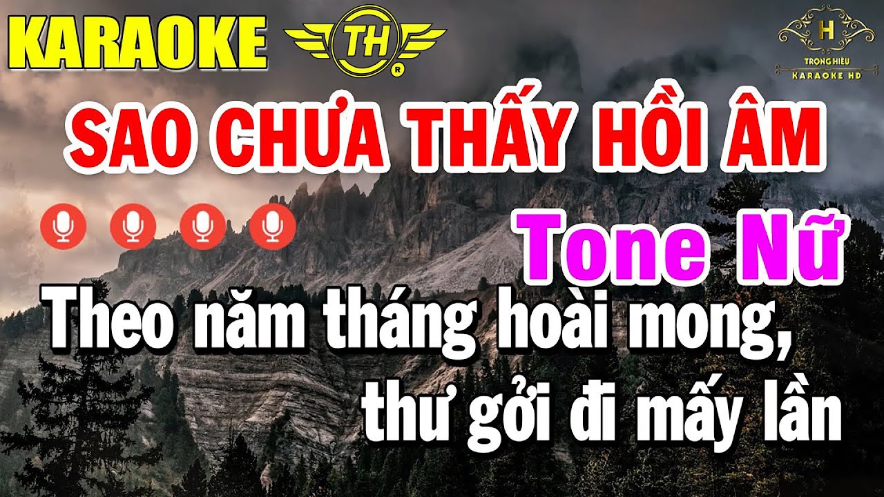 Sao Chưa Thấy Hồi Âm Karaoke Tone Nữ ( Am ) Nhạc Sống Rumba | Trọng Hiếu
