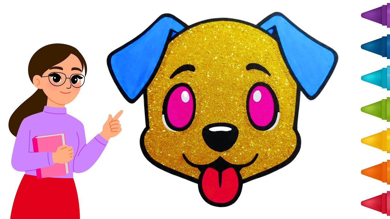 How to Draw cartoon animal Dog Drawing for kids
