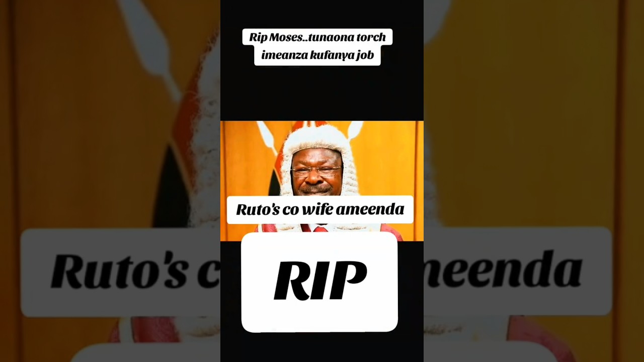 Breaking news:Moses wetangula confirmed Dead #trending