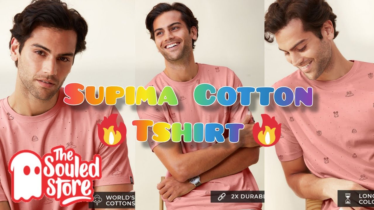 Supima Cotton Tshirt | The Souled Store | World's Finnest Cotton |