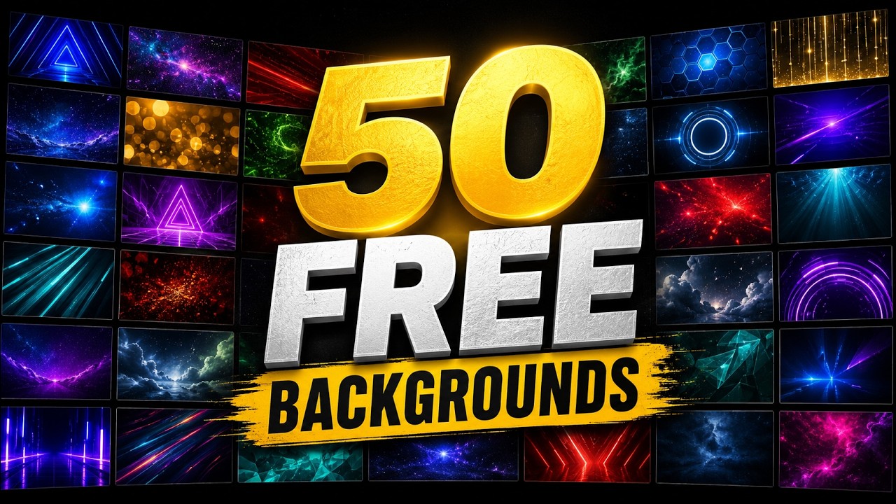 50 FREE 4K Backgrounds for Video Editing | No Copyright
