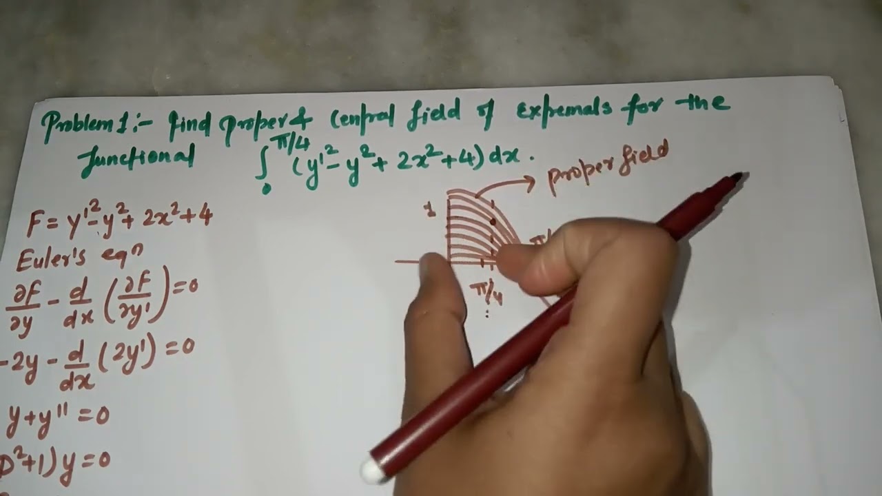 Proper Field & Central Field | Example | Calculus of Variation