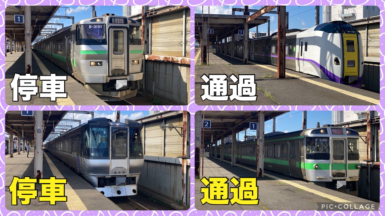 【千歳駅】特急が停車して快速が通過する駅で列車を見物した！ 2025年9月