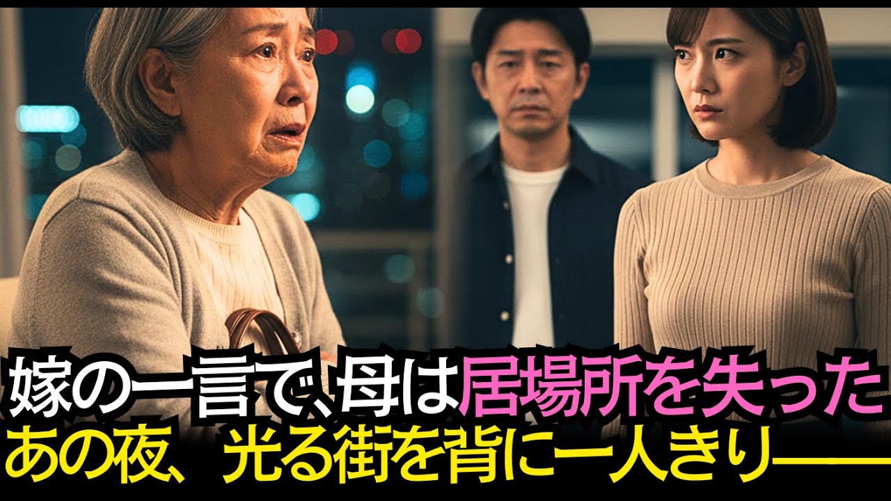 嫁の一言で、母は居場所を失った——あの夜、光る街を背に一人きり｜#奇跡の人生ドラマ｜オーディオブック｜