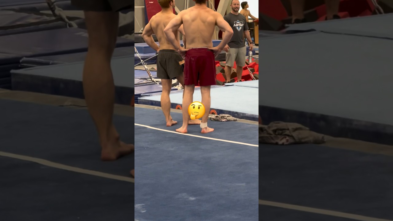NPC animation glitch 😂 #gymnast #npc #fail #gymnastics #sports #ncaa #gym #fails #tumbling#olympics