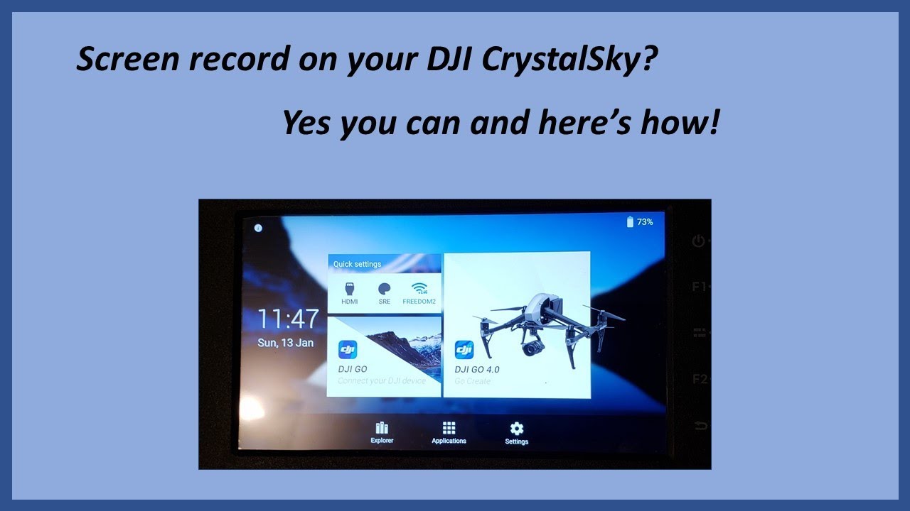 DJI CrystalSky Monitor Screen Recorder Install