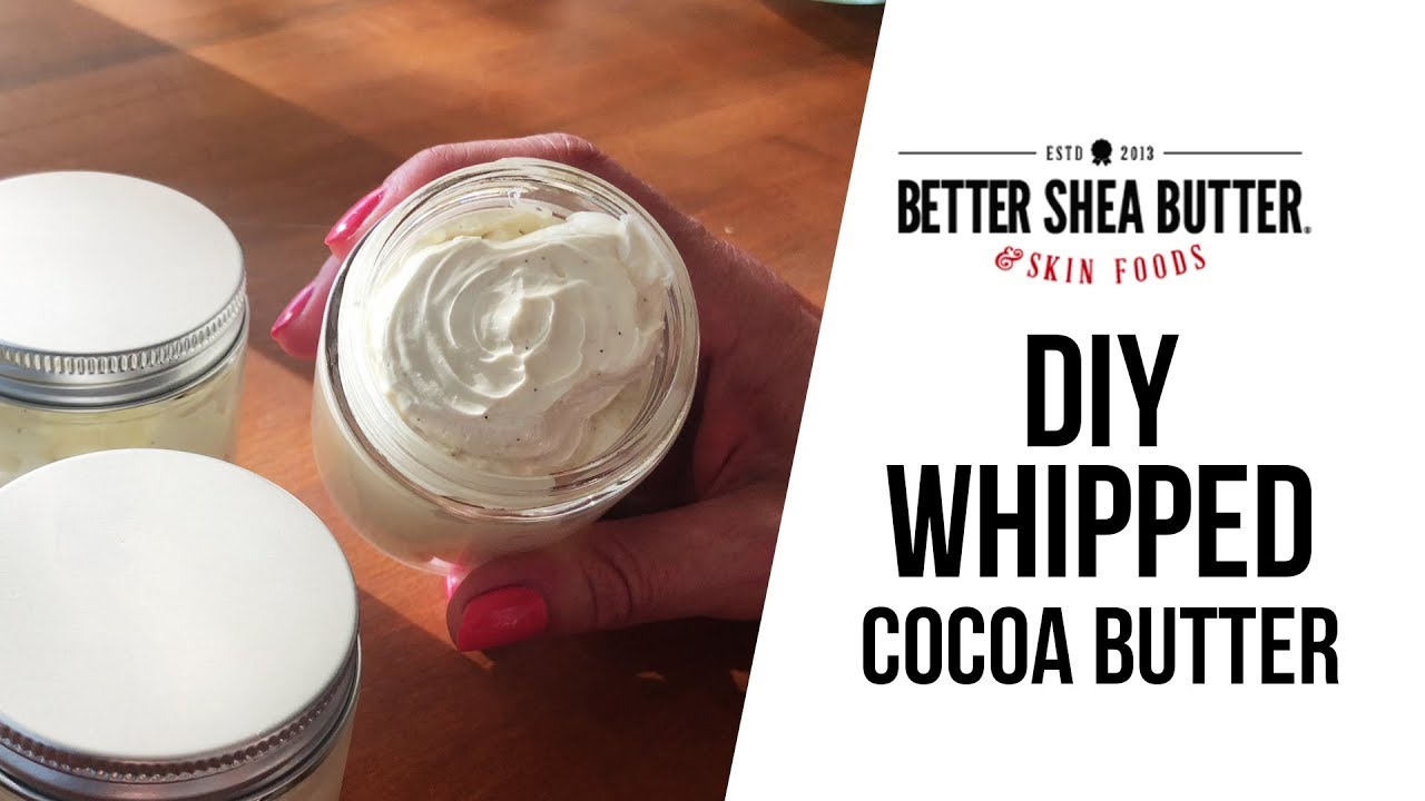 DIY Whipped Cocoa Butter with Real Vanilla Beans