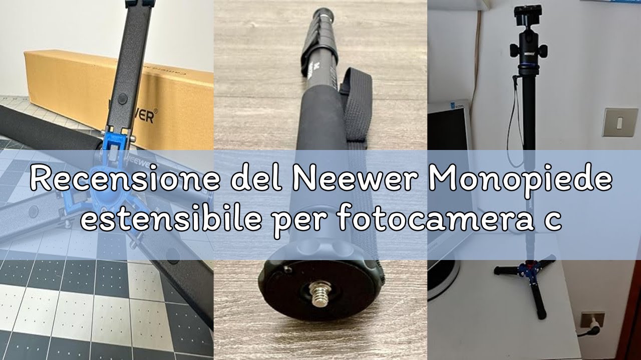 Recensione del Neewer Monopiede estensibile per fotocamera con base di supporto rimovibile e pieghev