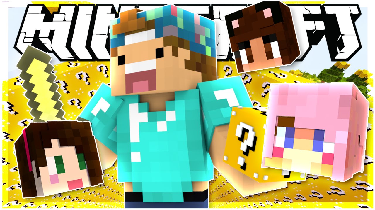 LUCKYBLOCK WALLS #2! w/ LDSHADOWLADY, STACYPLAYS & YAMMYXOX | LuckyBlock Modded Minigame | Minecraft