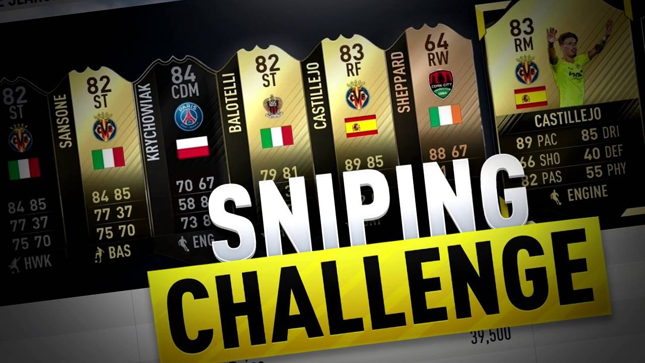 THE ALMOST IMPOSSIBLE SNIPING FILTER CHALLENGE | FIFA 17 ULTIMATE TEAM LIVE SNIPING!