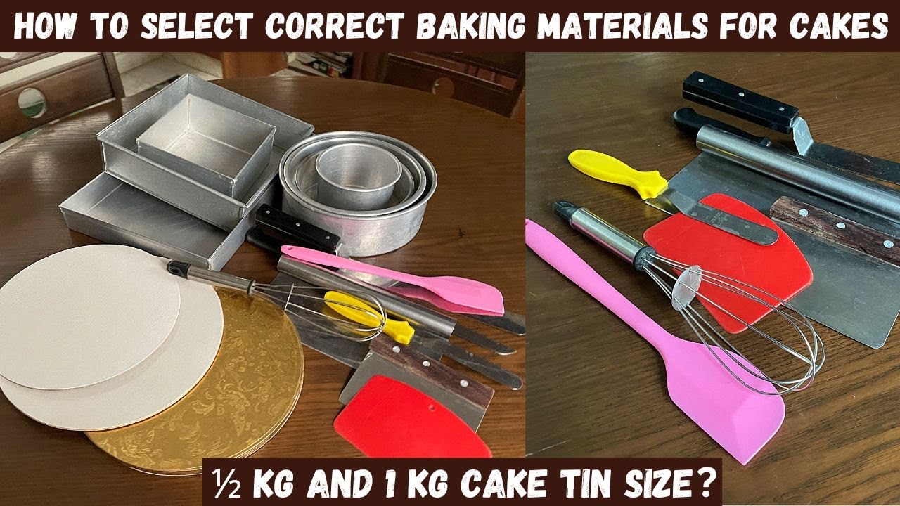 Perfect tin and board size for 1/2 kg and 1 kg cake | How to choose right baking materials | தமிழ்