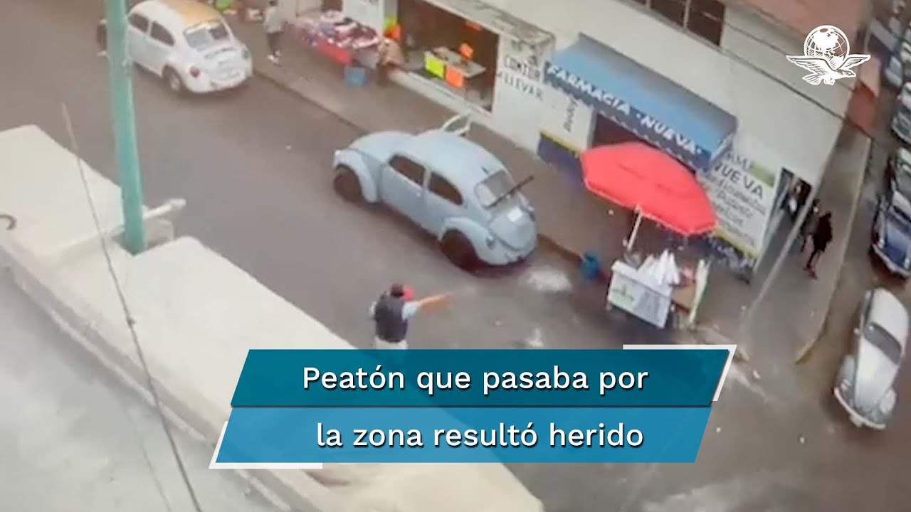 Captan en video balacera en Cuautepec; hay un herido grave