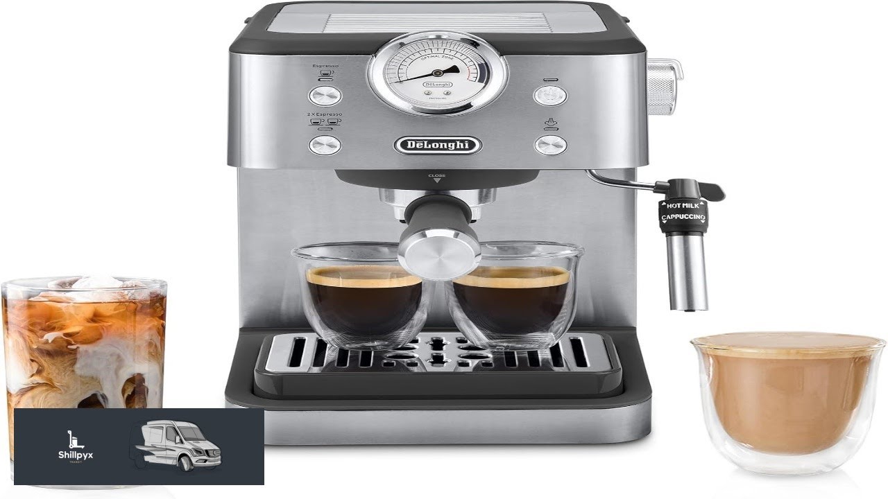 DeLonghi Classic Espresso Machine with Milk Frother 15 Bar Pump & Temperature Control