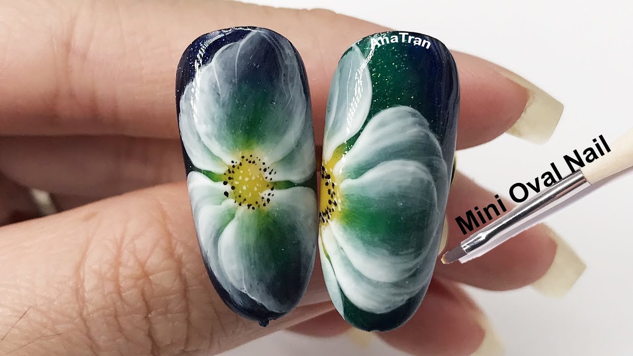 Hướng Dẫn Vẽ Cọ Bản Tròn Mini Oval Tán Màu | AnaTran
