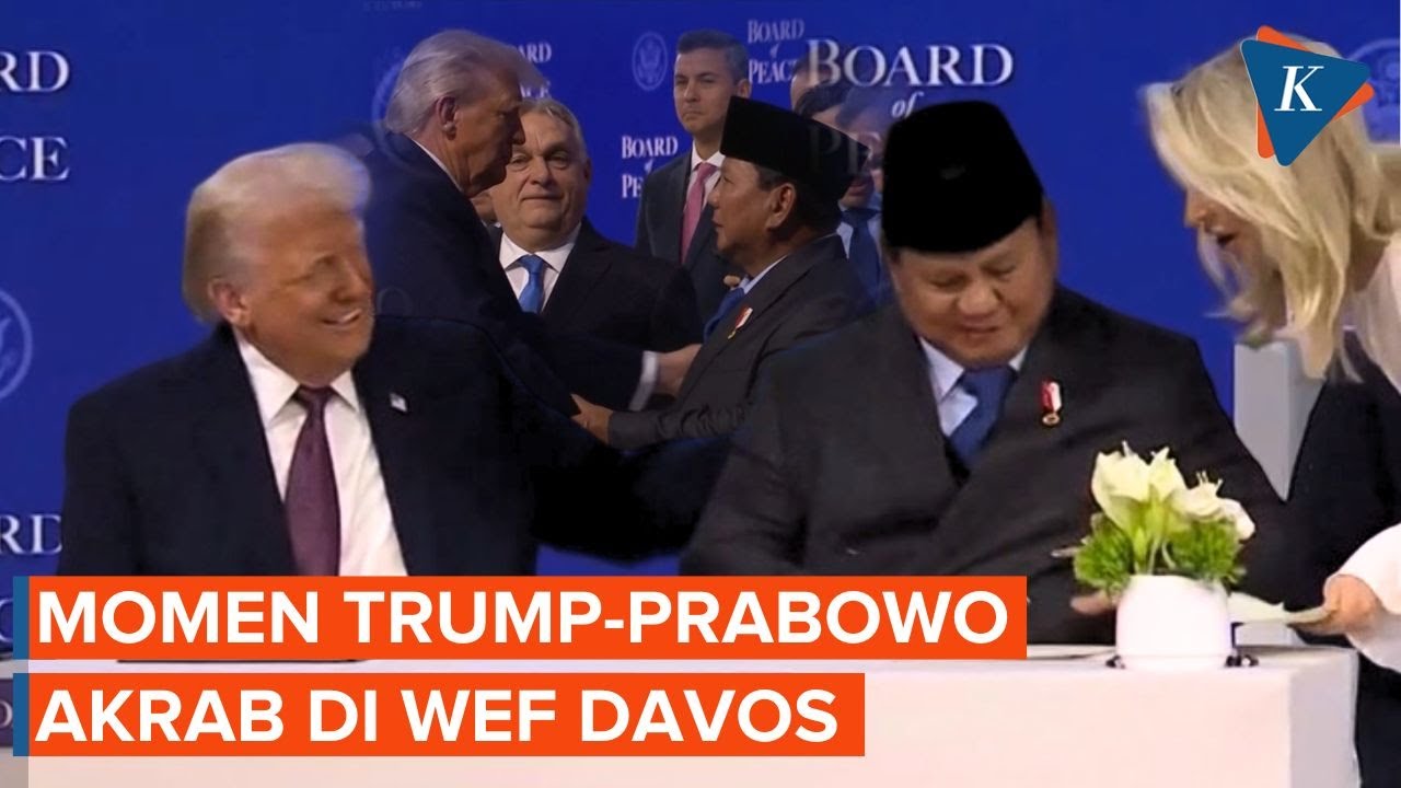 Momen Akrab Trump dan Prabowo di Penandatangan Perjanjian Dewan Perdamaian Gaza