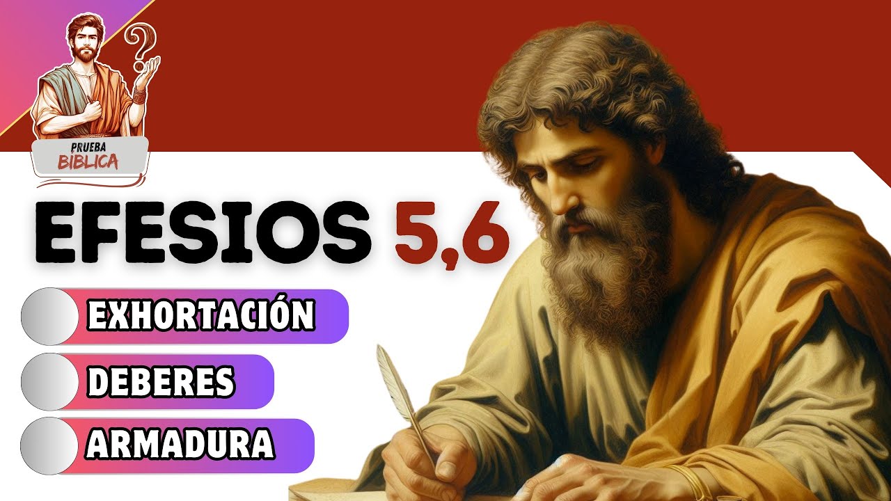 ⇶ ¿CONOCES EFESIOS 5 y 6? RESPONDE AHORA 10 PREGUNTAS BÍBLICAS ✍ Prueba sobre las cartas de Pablo 📖