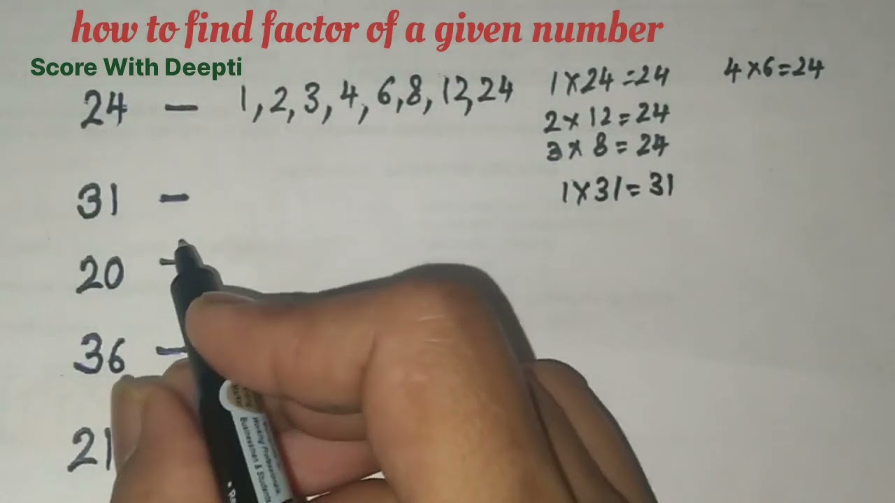 factor bnana sikhiyan | factor of 24 | factor kaise nikalte hai | factor of 36