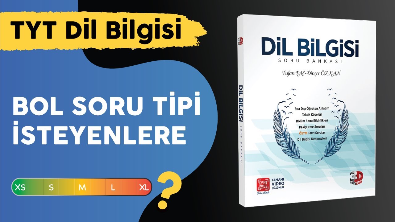 Bol Soru Tipi İsteyenler için 3D Dil Bilgisi Soru Bankasını İnceledim | 2021