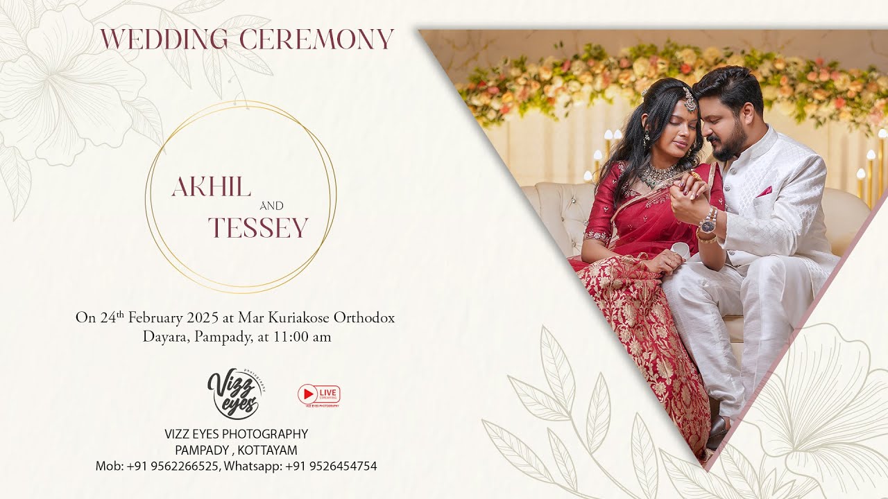 AKHIL & TESSEY || WEDDING || LIVE STREAMING || 24.02.2025 || 11.00 AM ||