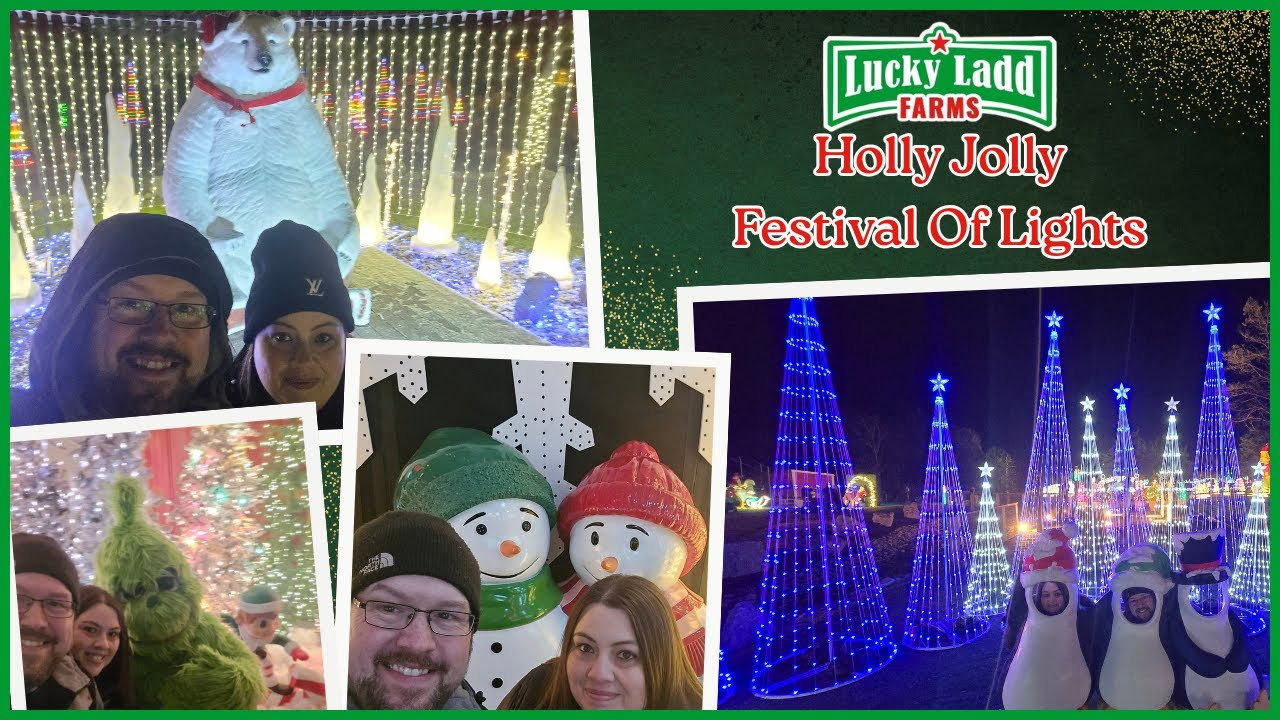Фестиваль огней Lucky Ladd Farms Holly Jolly Festival of Lights 2025 | Иглвилл, Теннесси