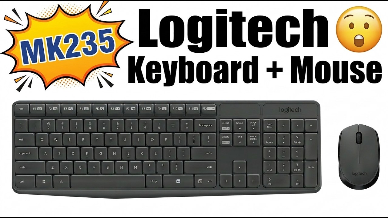 Logitech MK235 Keyboard & Mouse Unboxing | Physical Appearance & Comparison | Srikanth Tech Logic