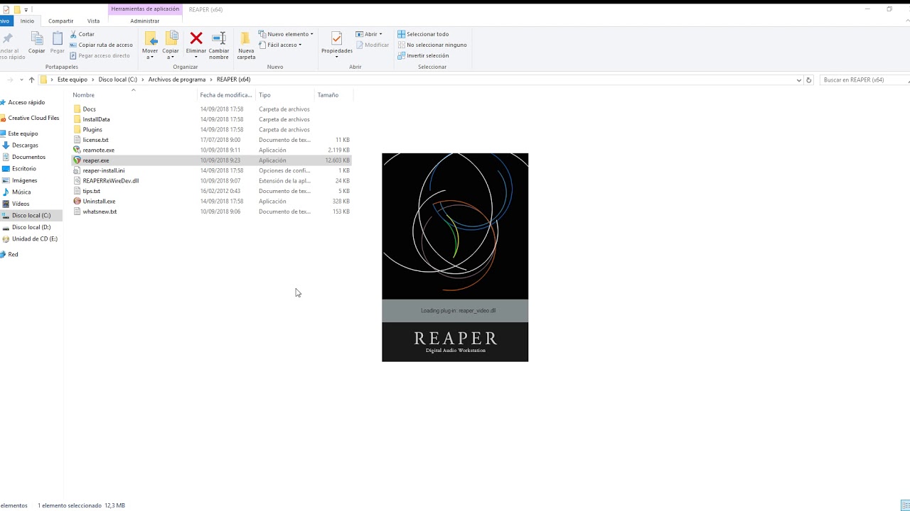 Reaper 5.95 x64 + parche link mega