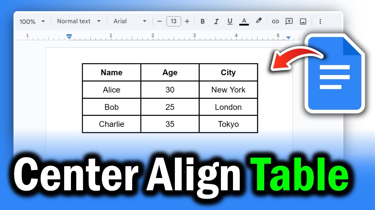 How to Center a Table in Google Docs: 2 Quick Methods for Perfect Formatting