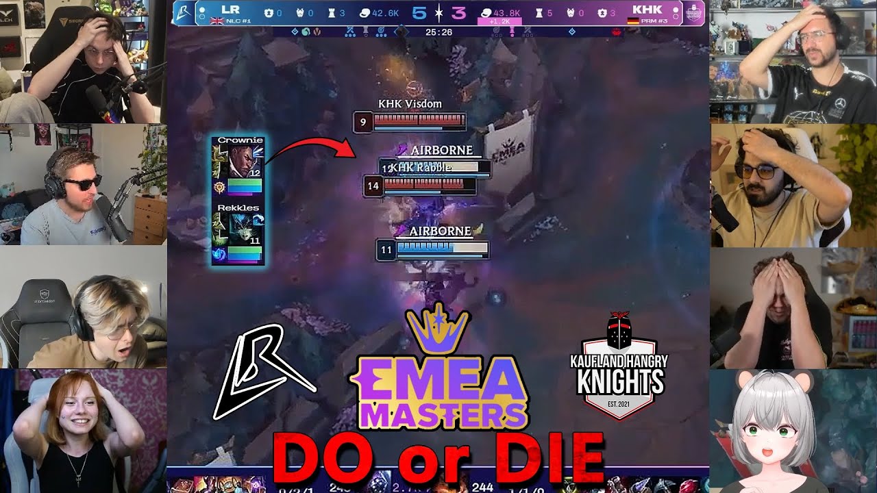 Streamers React to LR vs KHK Elimination Series - DO or DIE! | EMEA Masters Spring Highlights