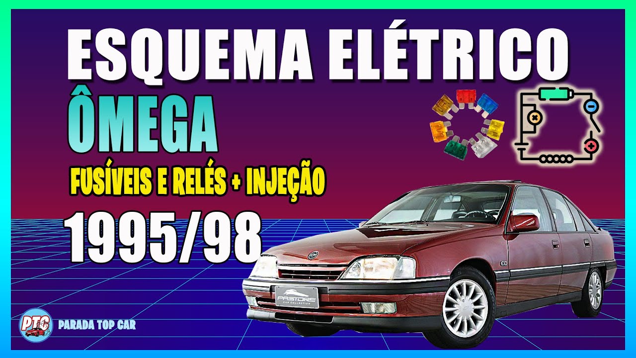 ESQUEMA ELÉTRICO FUSÍVEIS E RELÉS CHEVROLET ÔMEGA (1995/1998)