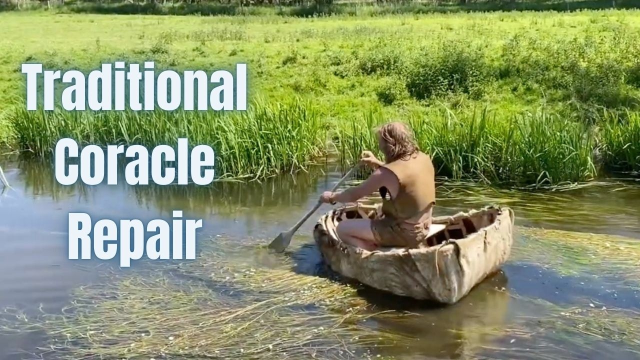 Восстановление кожаной лодки, известной как коракл