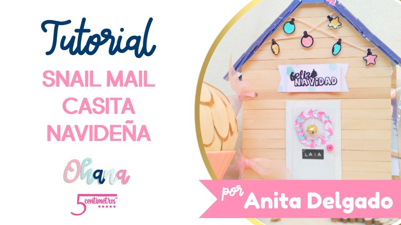 ÁLBUM CASITA NAVIDEÑA con PALITOS de HELADO | SNAIL MAIL ideas ★ Scrapbooking en Español