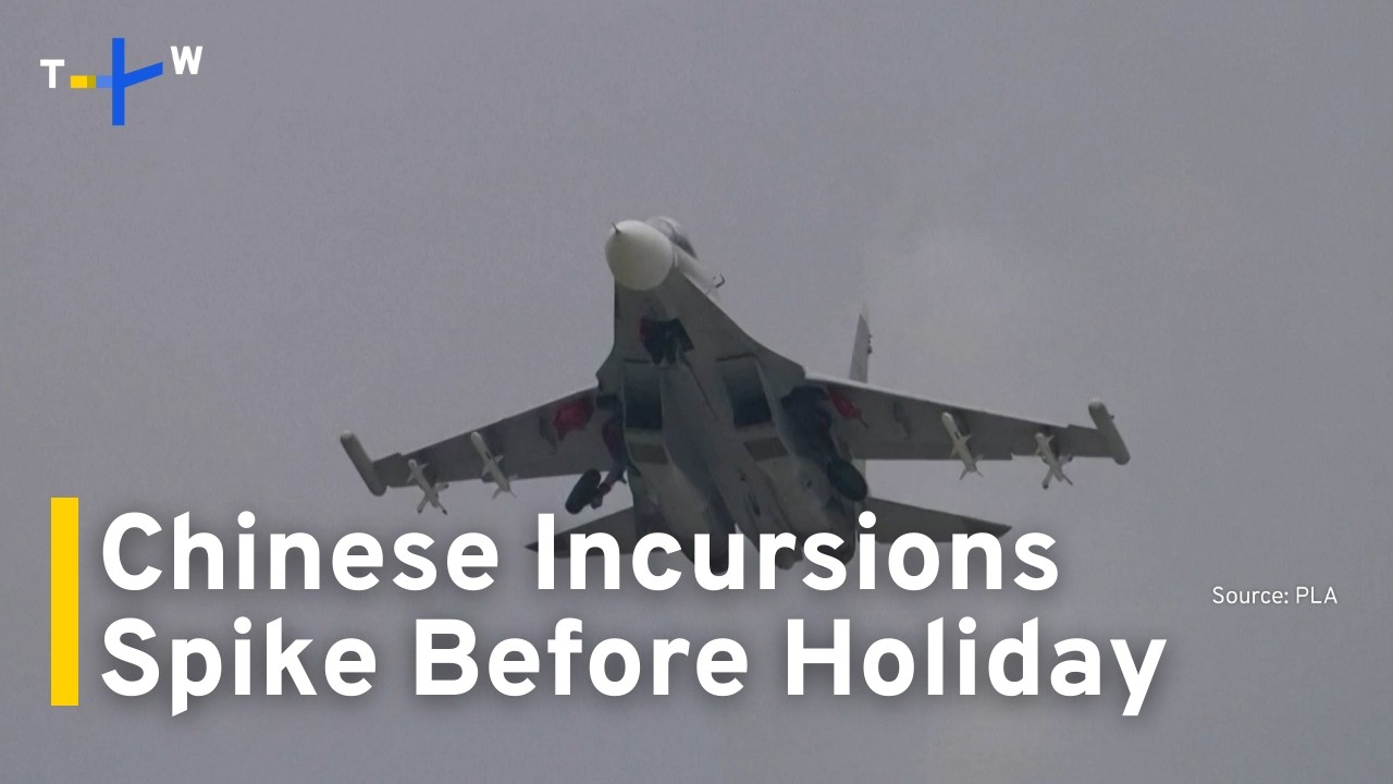 China Conducts Air, Sea Incursions Near Taiwan Ahead of Holiday｜TaiwanPlus News