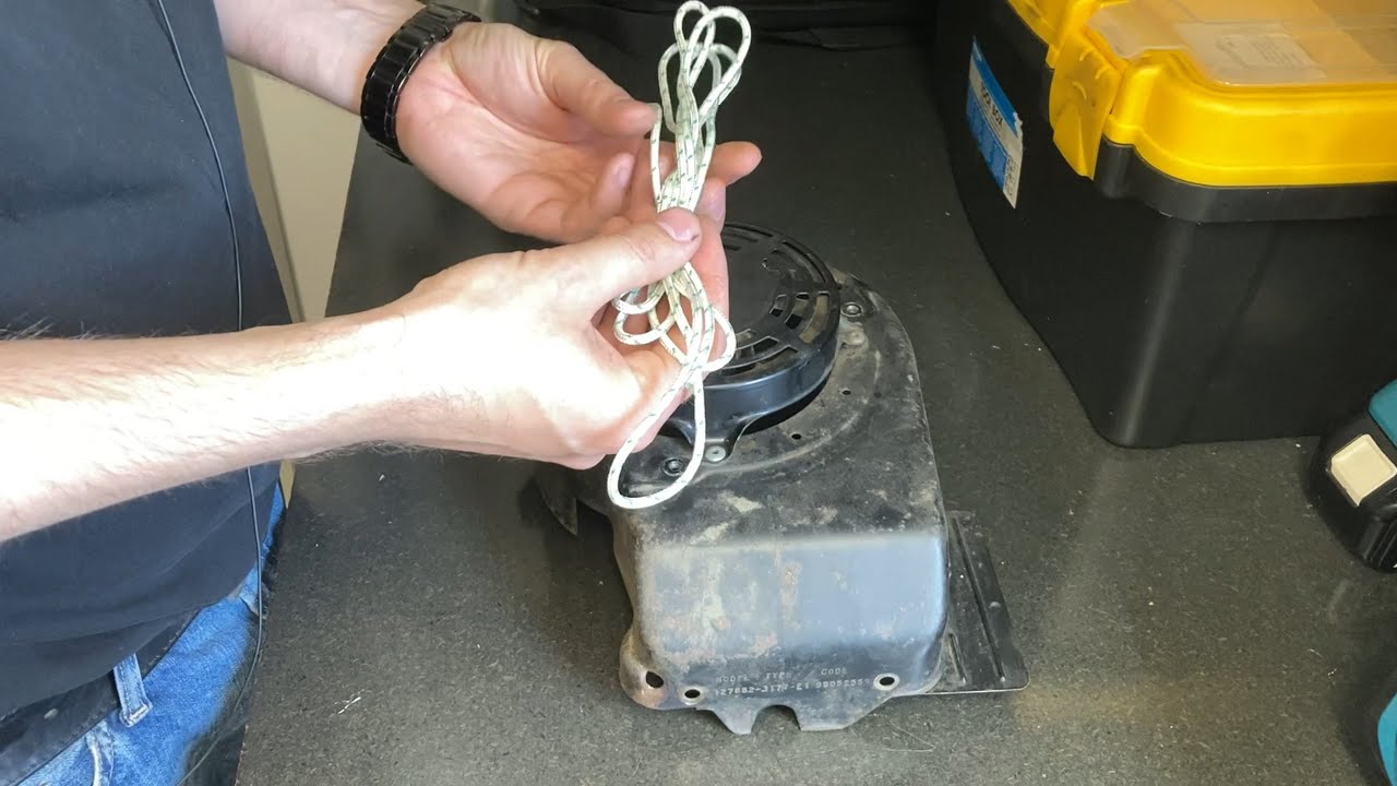 Så byter man startsnöre på sin gräsklippare