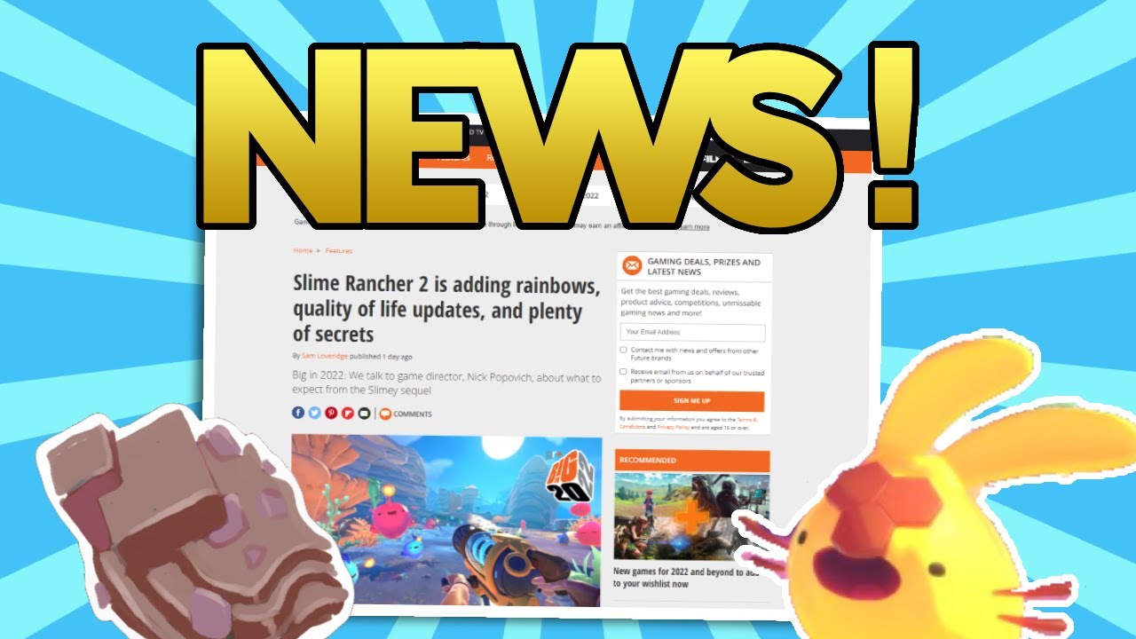 SLIME RANCHER NEWS!-No Extractors but NEW AREAS!!