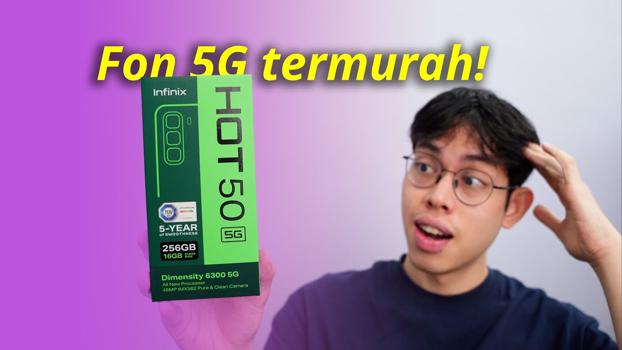 Harga dia murah gila dah dapat 5G! ☺️ - Infinix HOT 50 5G