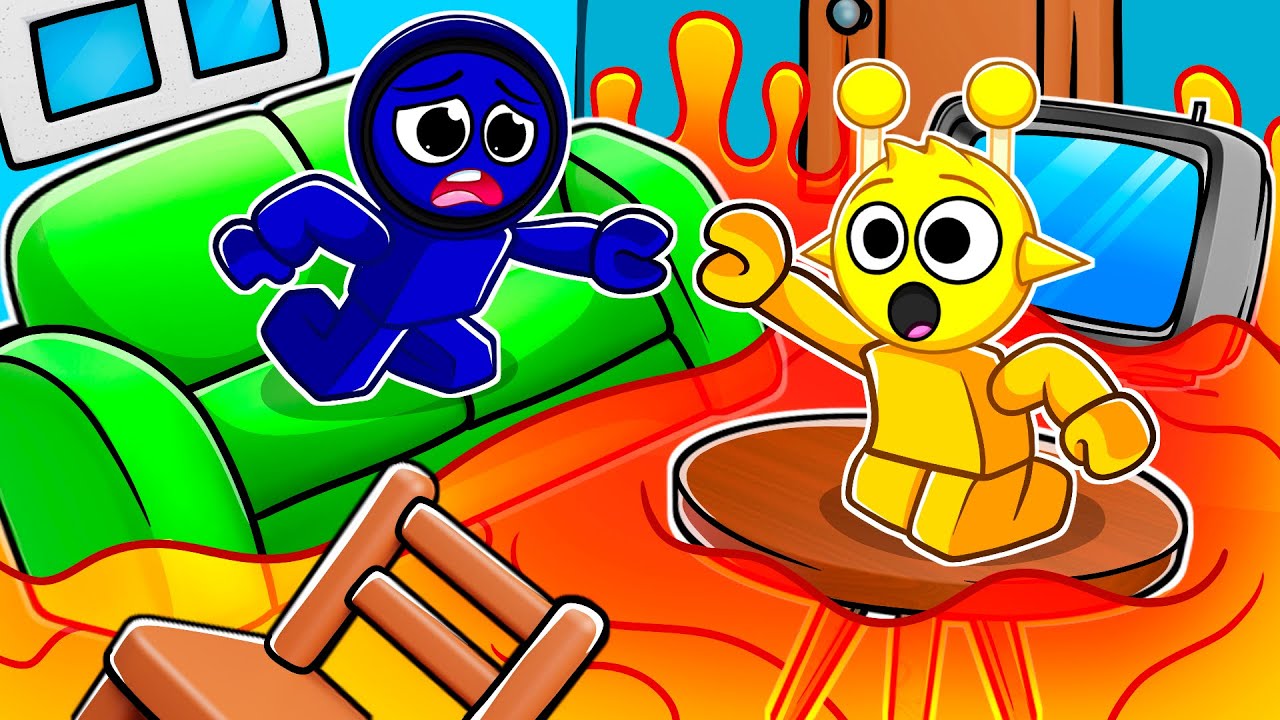 Roblox FLOOR IS LAVA With Simon & Jevin! (Sprunki)