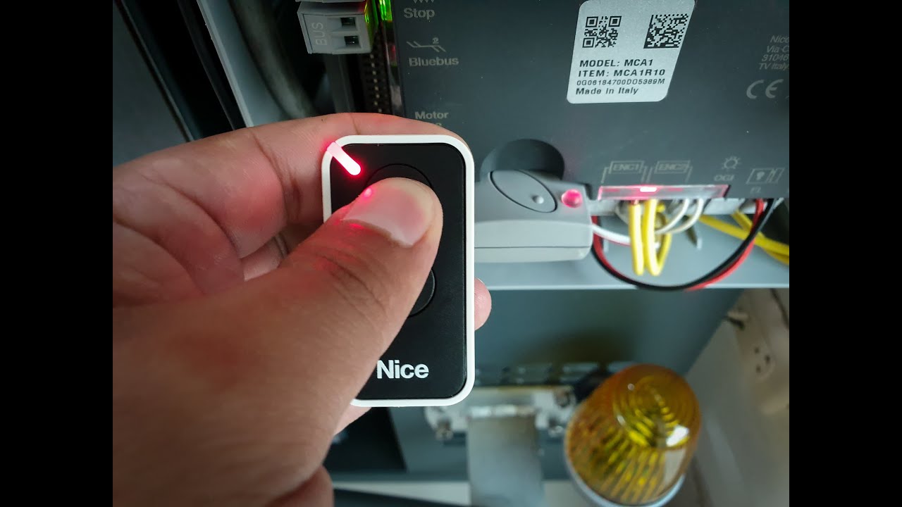 Programación de control remoto NICE
