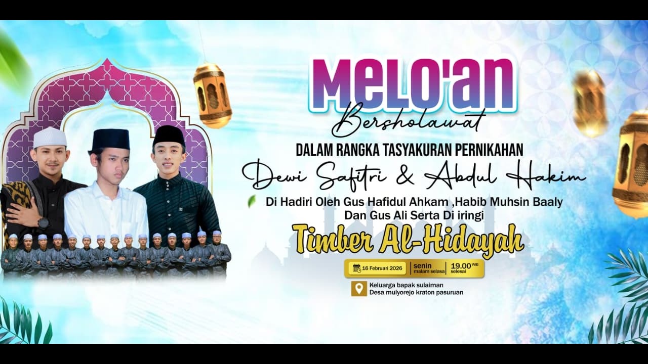 LIVE STREAMING MELOAN BERSHOLAWAT BERSAMA TIMBER AL HIDAYAH GUS AHKAM, HABIB MUHSIN BAALYDAN GUS ALI