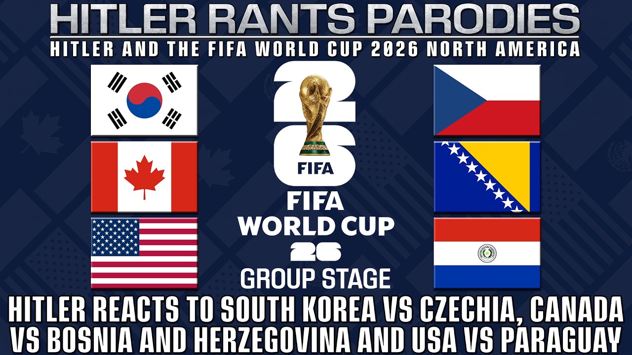 Hitler reacts to South Korea vs Czechia | Canada vs Bosnia and Herzegovina | USA vs Paraguay