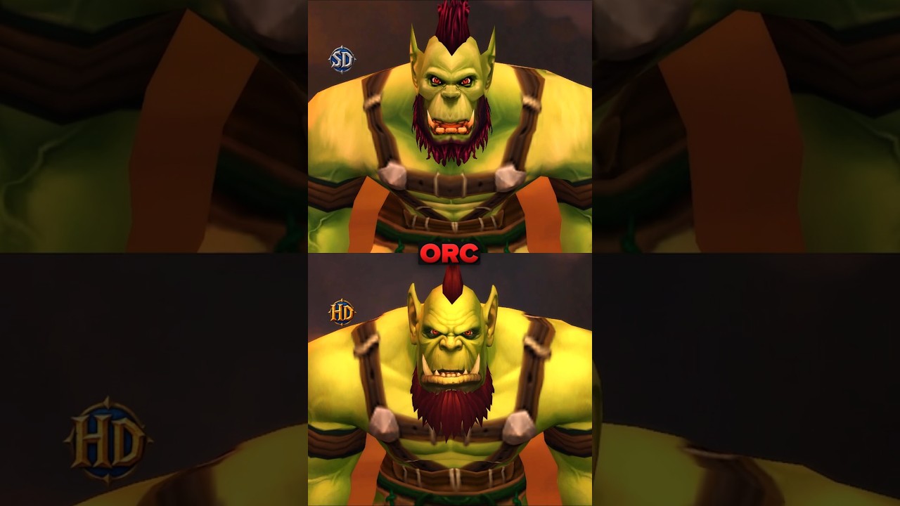 SD vs HD Horde Model Comparison in World of Warcraft Forever