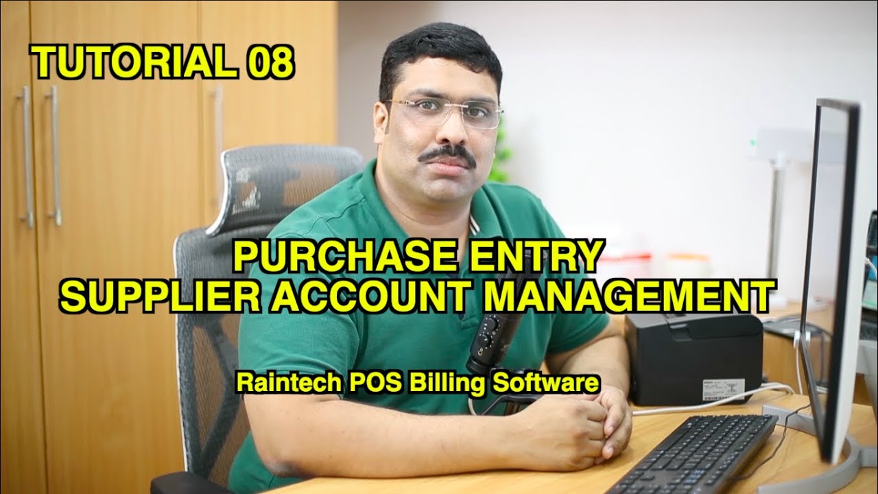 Tutorial 08 PURCHASE ENTRY BILLING SOFTWARE RAINTECH POS Billing Software