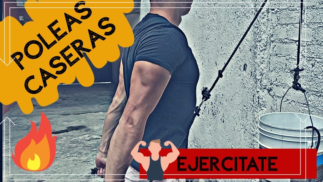 Poleas de gym caseras para CUARENTENA 🔥