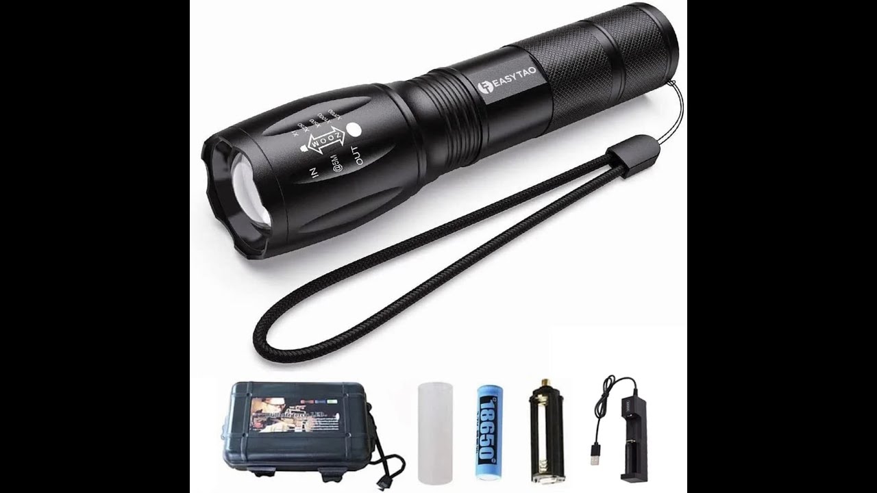 Linterna LED EasyTAO Recargable 1600 Lúmenes