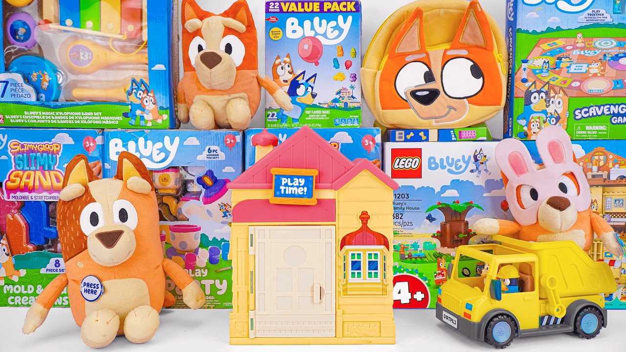 Bluey Toy Collection 💙 | 16 Minutes of Satisfying Bluey Toys Unboxing ASMR