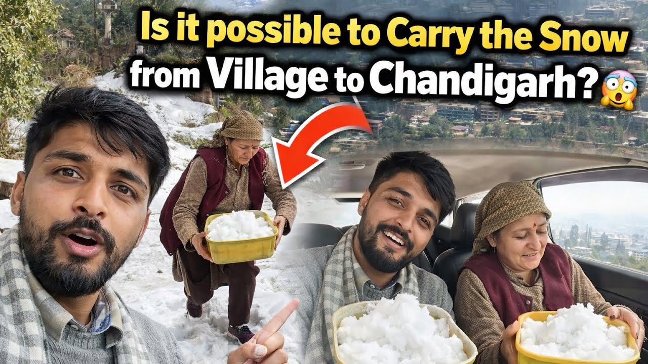 Impossible Challenge? Snow Carry Karke Chandigarh Pahunch Gaye! 😱🥶