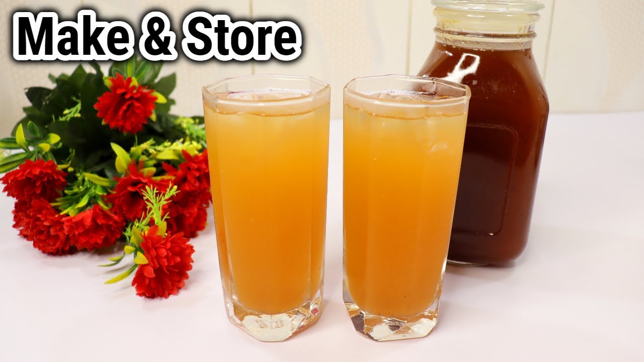 Imli Aloo Bukharay Ka Sharbat Recipe (Make & Store For Ramadan) | Iftar Sharbat Recipe
