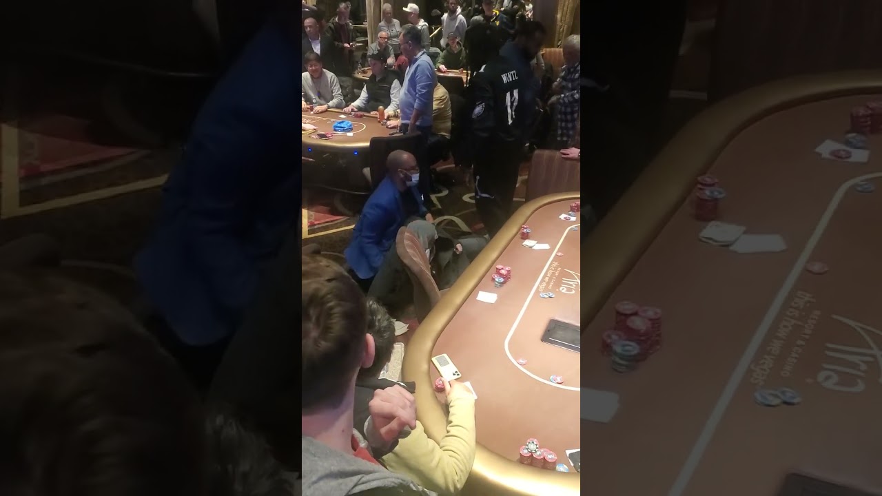 Fight at Aria Casino Poker Room 👊